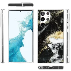 Samsung Galaxy S22 Ultra - Marmor & Sand Design Hülle