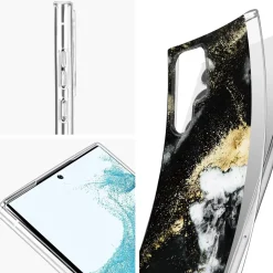 Samsung Galaxy S22 Ultra - Marmor & Sand Design Hülle