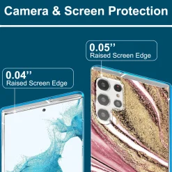 Samsung Galaxy S22 Ultra - Marmor & Sand Design Hülle