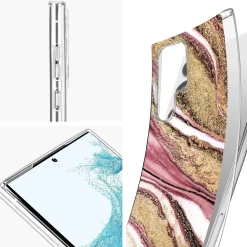 Samsung Galaxy S22 Ultra - Marmor & Sand Design Hülle