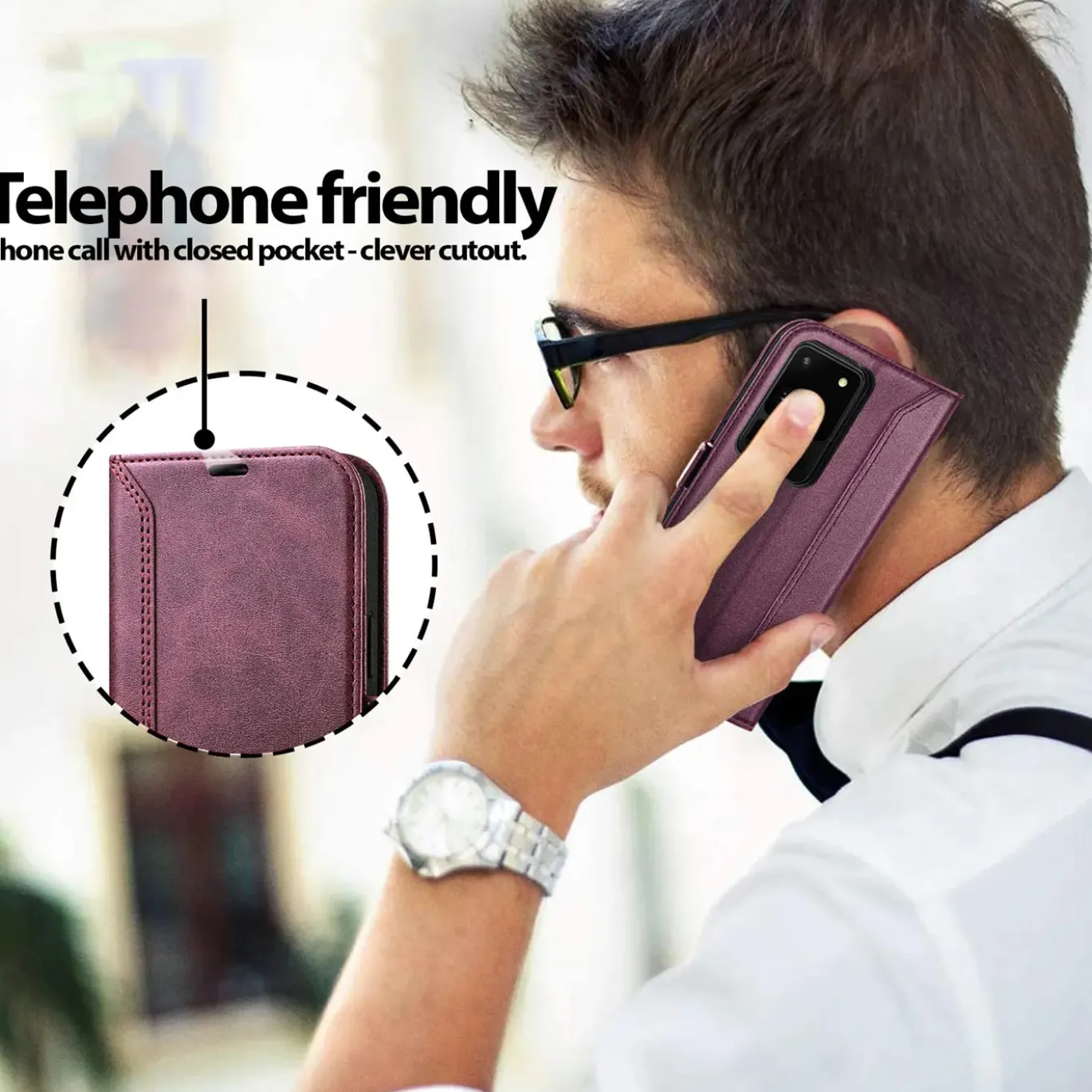 Samsung Galaxy S20 Ultra - Robuste Klapphülle mit RFID Block