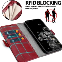 Samsung Galaxy S20 Ultra - Robuste Klapphülle mit RFID Block
