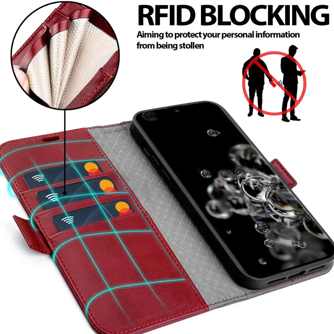 Samsung Galaxy S20 Ultra - Robuste Klapphülle mit RFID Block