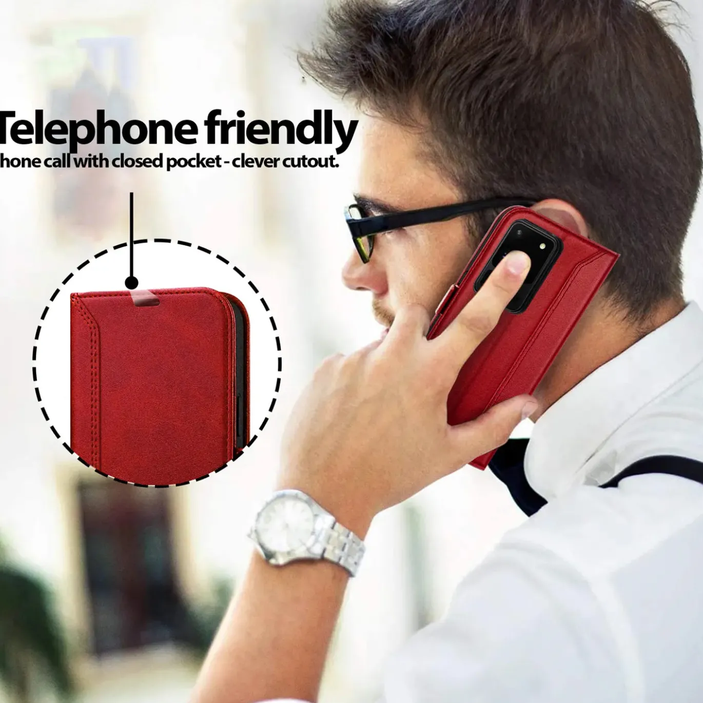 Samsung Galaxy S20 Ultra - Robuste Klapphülle mit RFID Block