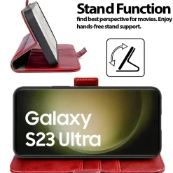 Samsung Galaxy S23 Ultra - Robuste Klapphülle mit RFID Block