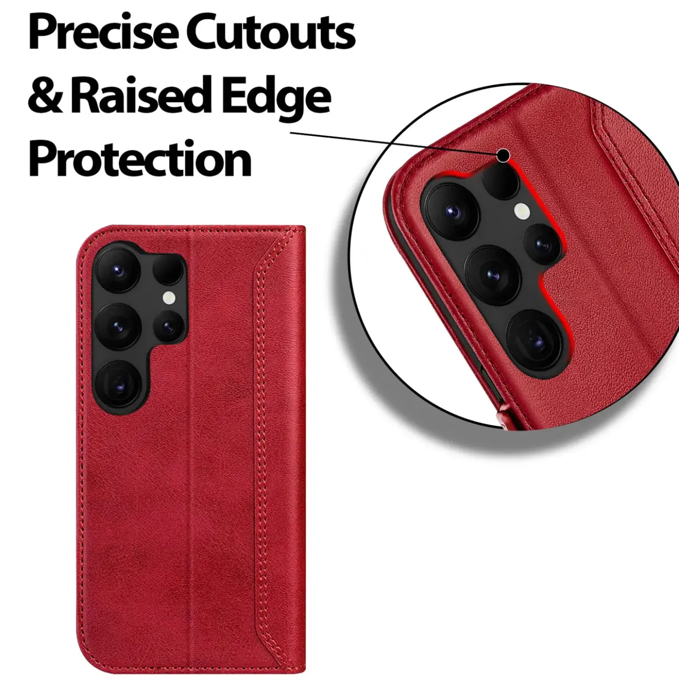 Samsung Galaxy S23 Ultra - Robuste Klapphülle mit RFID Block