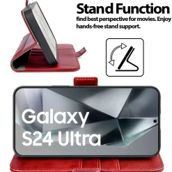 Samsung Galaxy S24 Ultra - Robuste Klapphülle mit RFID Block