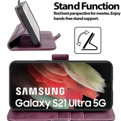 Samsung Galaxy S21 Ultra - Robuste Klapphülle mit RFID Block