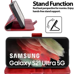 Samsung Galaxy S21 Ultra - Robuste Klapphülle mit RFID Block