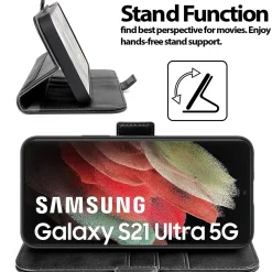 Samsung Galaxy S21 Ultra - Robuste Klapphülle mit RFID Block