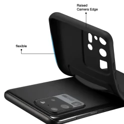 Samsung Galaxy S20 Ultra - Silikonhülle mit Kartenfach & Kameraschutz