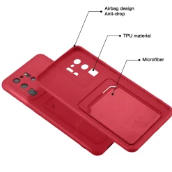 Samsung Galaxy S20 Ultra - Silikonhülle mit Kartenfach & Kameraschutz