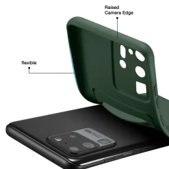 Samsung Galaxy S20 Ultra - Silikonhülle mit Kartenfach & Kameraschutz