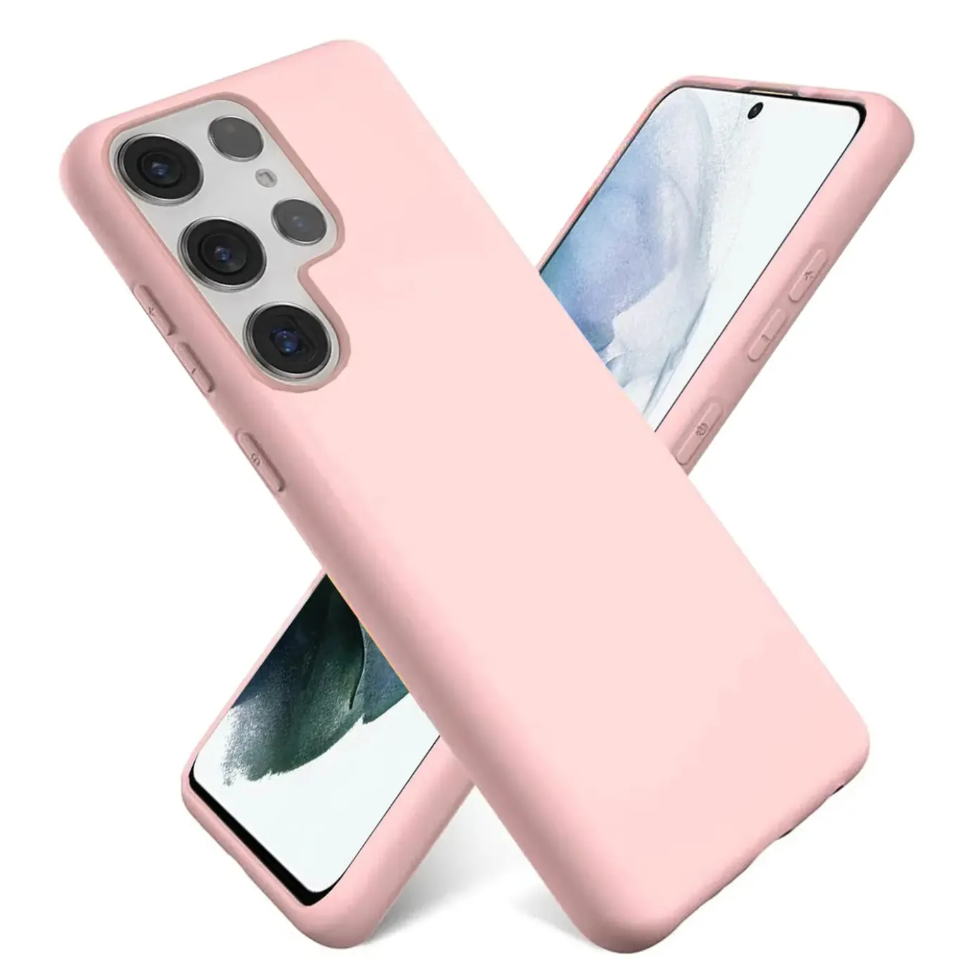 Samsung Galaxy S22 Ultra - Silikon Case mit Mikrofaser-Innenseite
