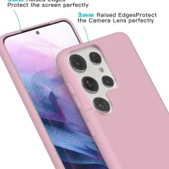 Samsung Galaxy S22 Ultra - Silikon Case mit Mikrofaser-Innenseite