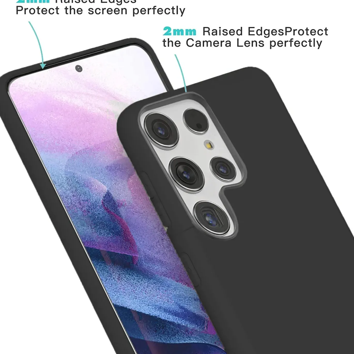 Samsung Galaxy S22 Ultra - Silikon Case mit Mikrofaser-Innenseite