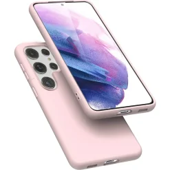 Samsung Galaxy S22 Ultra - Silikon Case mit Mikrofaser-Innenseite