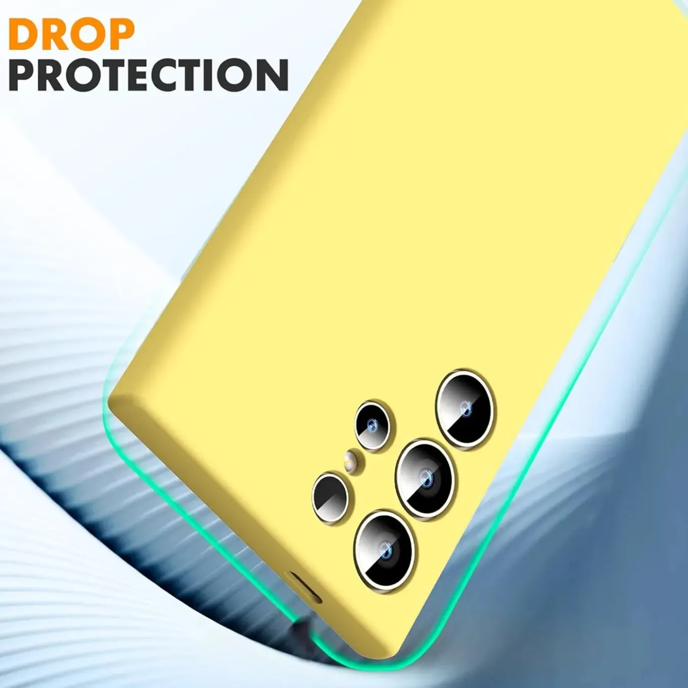 Samsung Galaxy S24 Ultra - Silikon Case mit Mikrofaser-Innenseite
