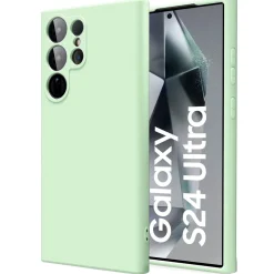 Samsung Galaxy S24 Ultra - Silikon Case mit Mikrofaser-Innenseite