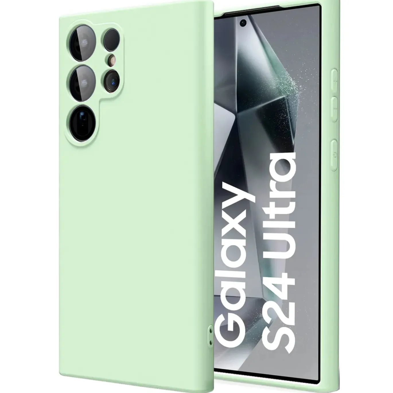 Samsung Galaxy S24 Ultra - Silikon Case mit Mikrofaser-Innenseite