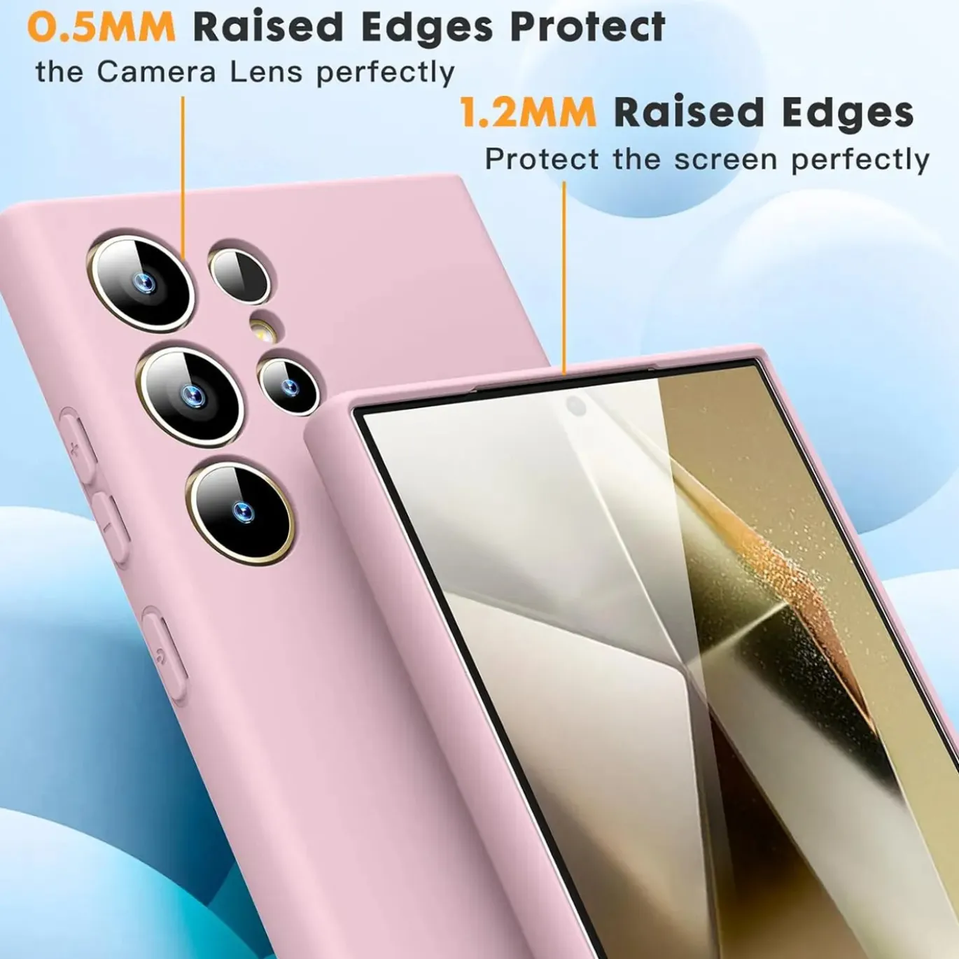 Samsung Galaxy S24 Ultra - Silikon Case mit Mikrofaser-Innenseite
