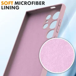 Samsung Galaxy S24 Ultra - Silikon Case mit Mikrofaser-Innenseite