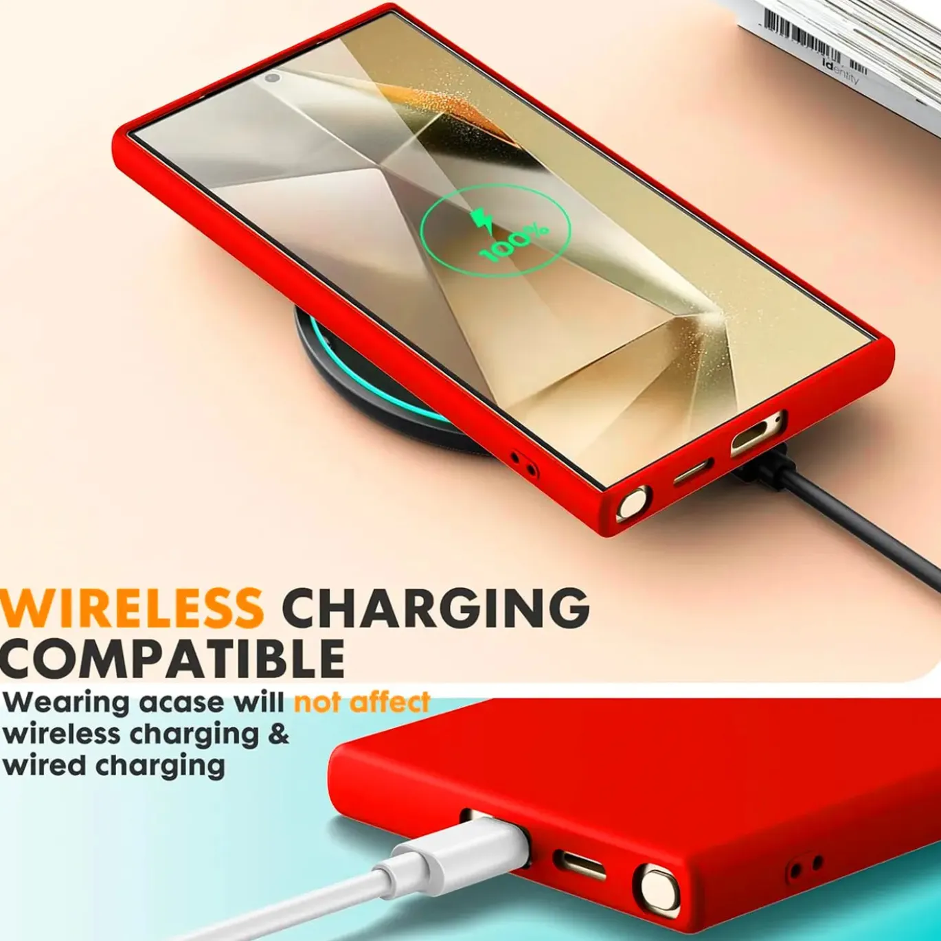 Samsung Galaxy S24 Ultra - Silikon Case mit Mikrofaser-Innenseite