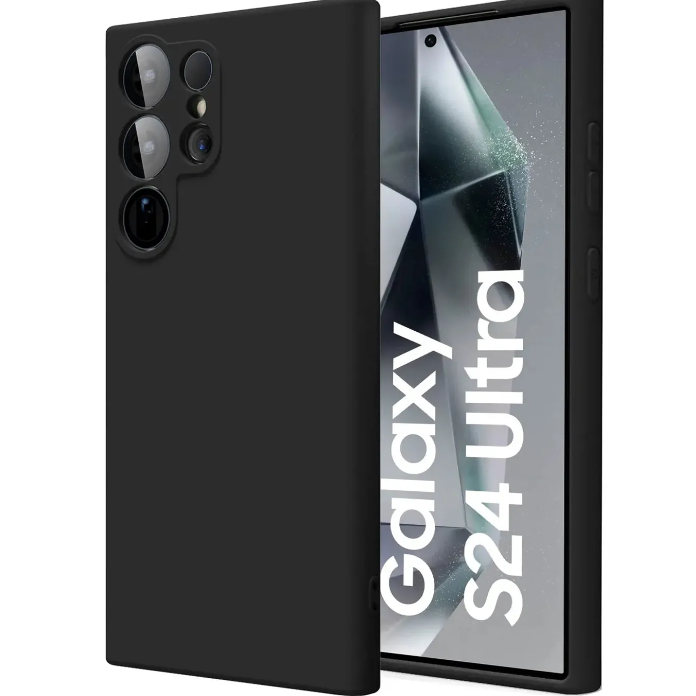 Samsung Galaxy S24 Ultra - Silikon Case mit Mikrofaser-Innenseite