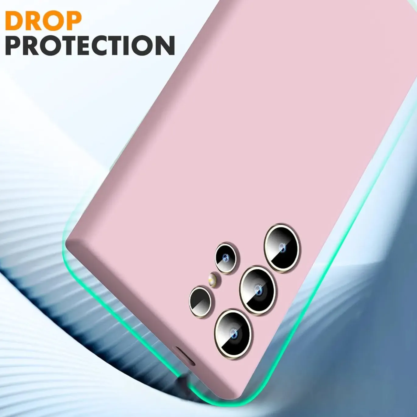 Samsung Galaxy S24 Ultra - Silikon Case mit Mikrofaser-Innenseite