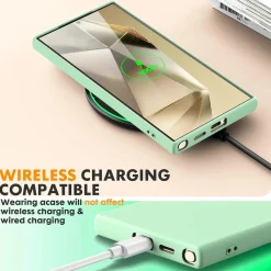 Samsung Galaxy S24 Ultra - Silikon Case mit Mikrofaser-Innenseite