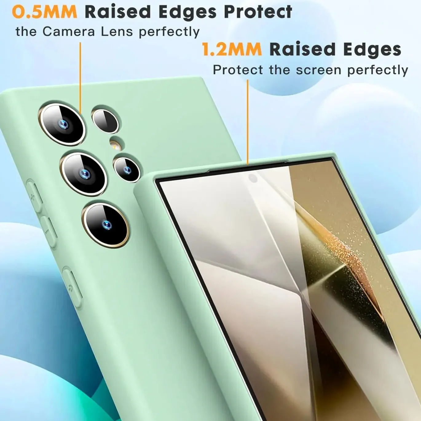 Samsung Galaxy S24 Ultra - Silikon Case mit Mikrofaser-Innenseite