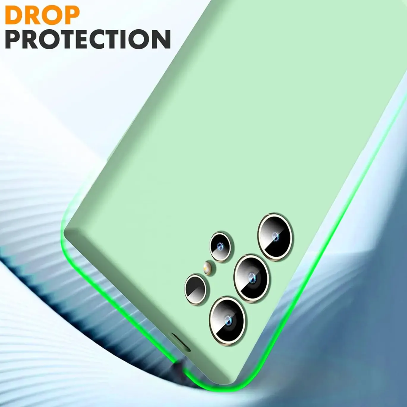 Samsung Galaxy S24 Ultra - Silikon Case mit Mikrofaser-Innenseite