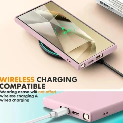 Samsung Galaxy S24 Ultra - Silikon Case mit Mikrofaser-Innenseite