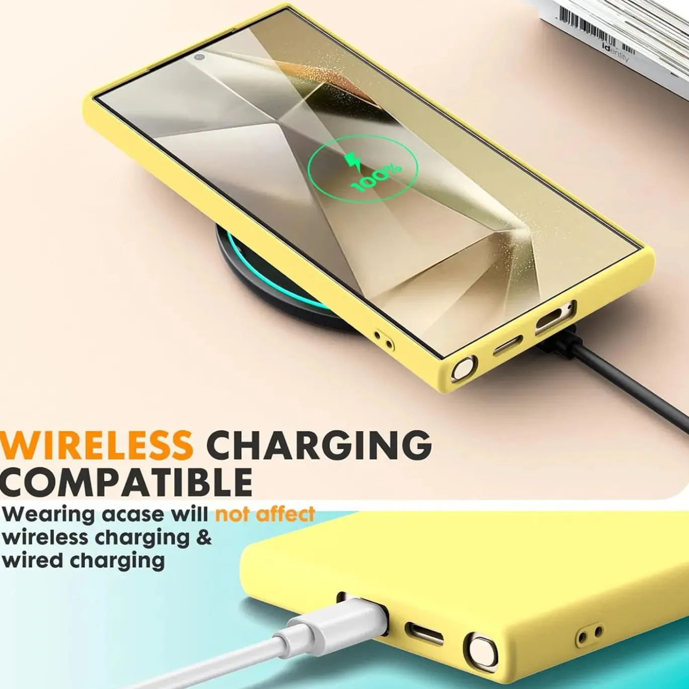 Samsung Galaxy S24 Ultra - Silikon Case mit Mikrofaser-Innenseite