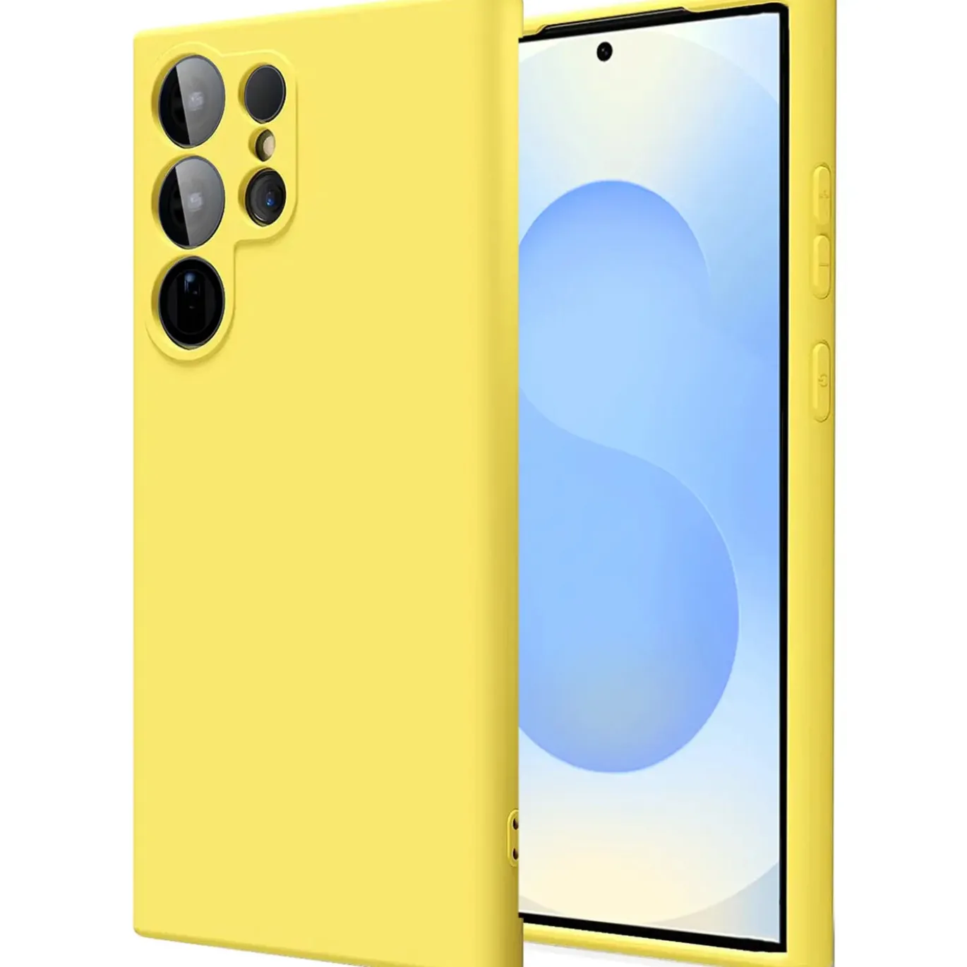Samsung Galaxy S25 Ultra - Silikon Case mit Mikrofaser-Innenseite