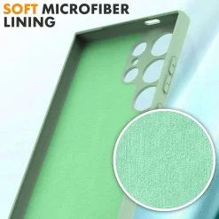 Samsung Galaxy S25 Ultra - Silikon Case mit Mikrofaser-Innenseite