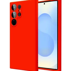 Samsung Galaxy S25 Ultra - Silikon Case mit Mikrofaser-Innenseite