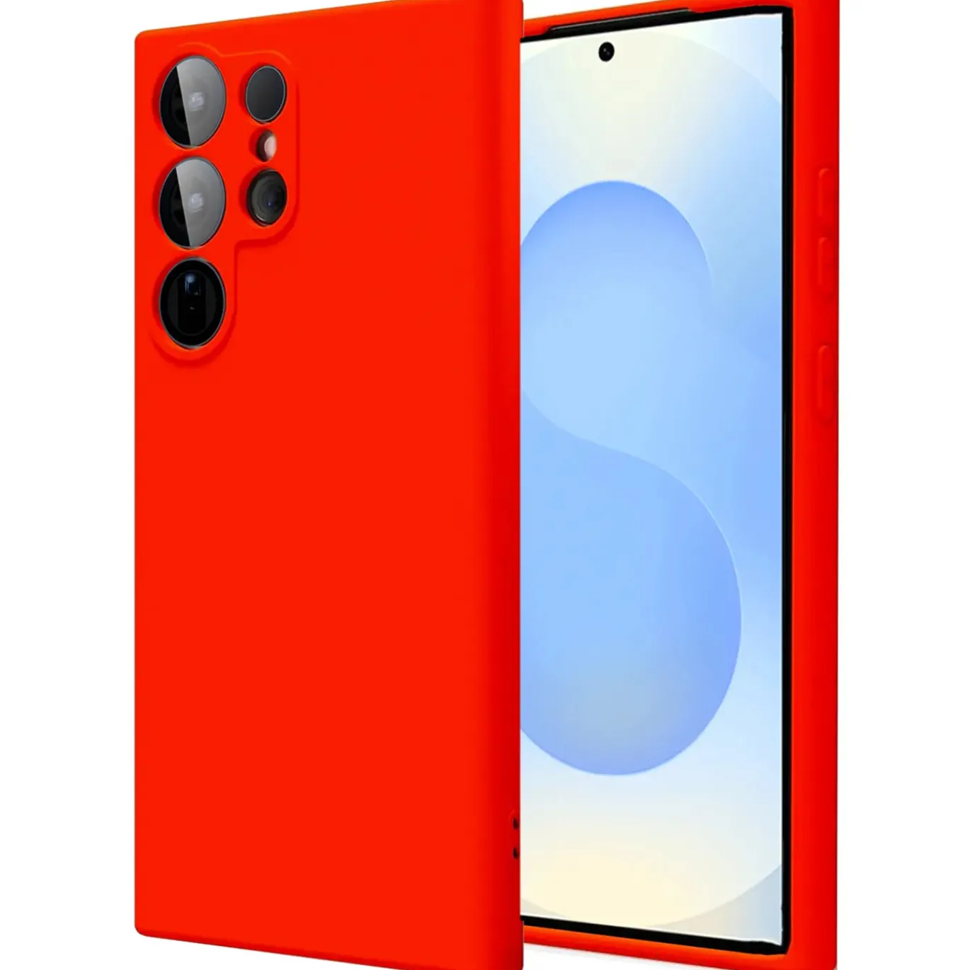 Samsung Galaxy S25 Ultra - Silikon Case mit Mikrofaser-Innenseite