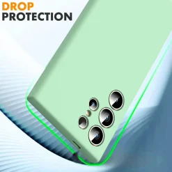 Samsung Galaxy S25 Ultra - Silikon Case mit Mikrofaser-Innenseite