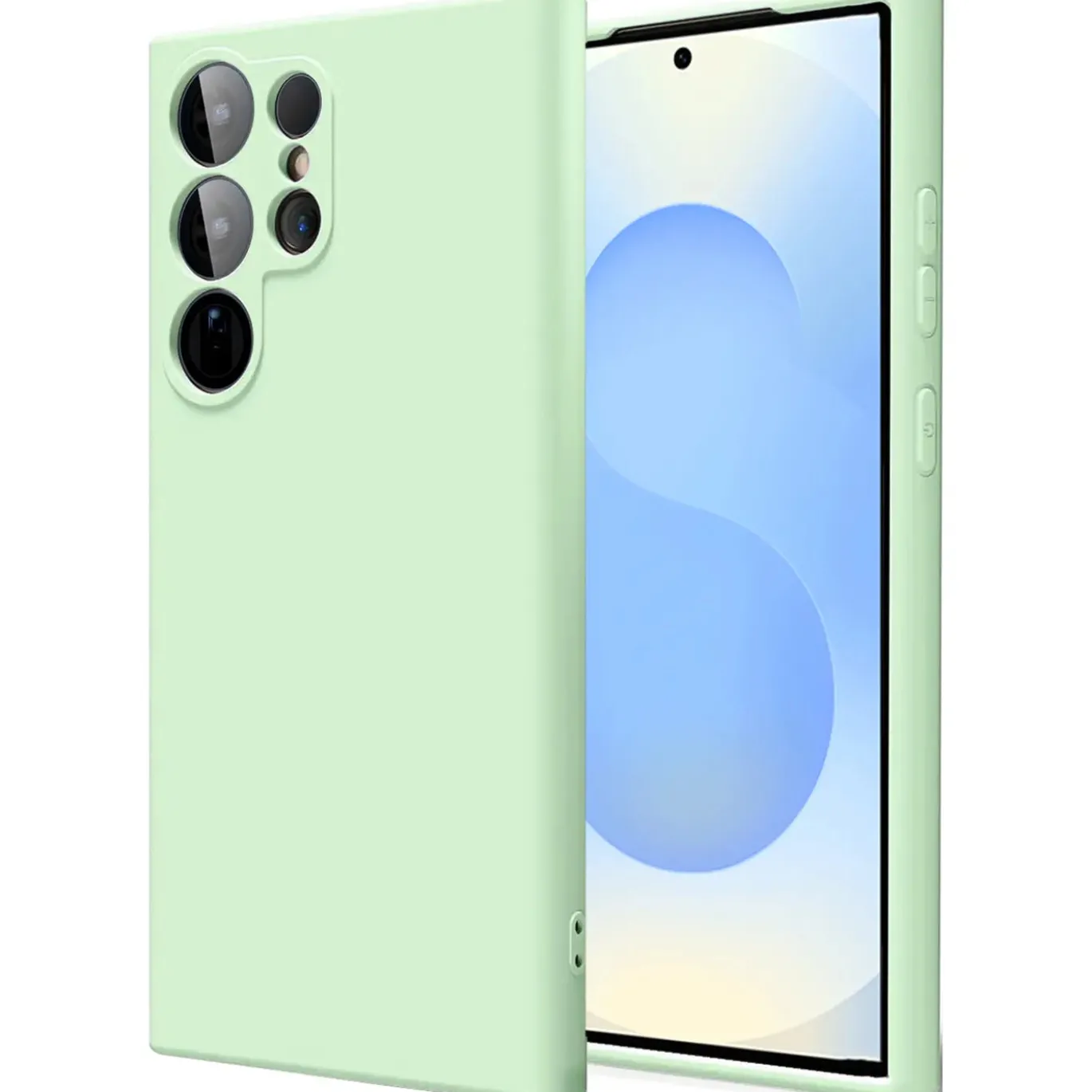 Samsung Galaxy S25 Ultra - Silikon Case mit Mikrofaser-Innenseite