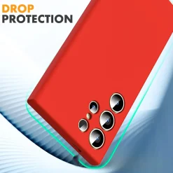 Samsung Galaxy S25 Ultra - Silikon Case mit Mikrofaser-Innenseite