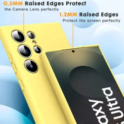 Samsung Galaxy S25 Ultra - Silikon Case mit Mikrofaser-Innenseite