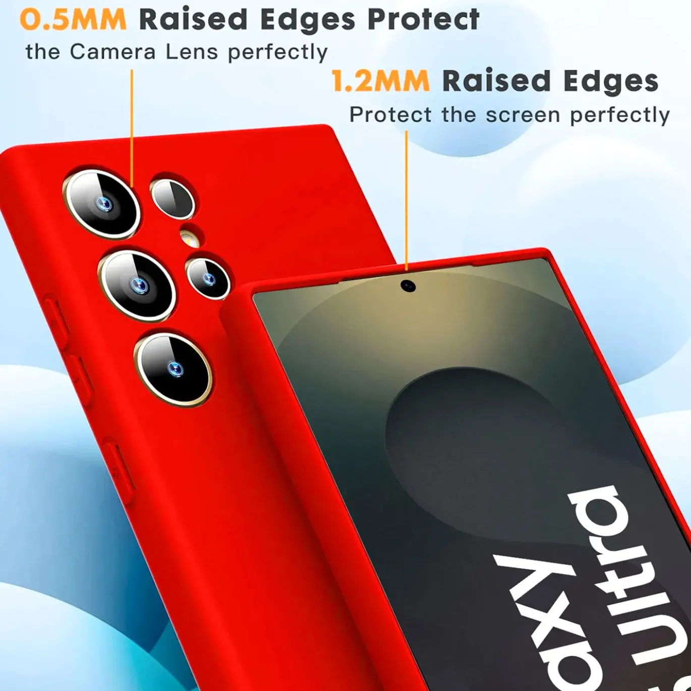 Samsung Galaxy S25 Ultra - Silikon Case mit Mikrofaser-Innenseite