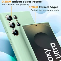 Samsung Galaxy S25 Ultra - Silikon Case mit Mikrofaser-Innenseite