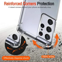Samsung Galaxy S21 Ultra - Stoßfestes Clear Case
