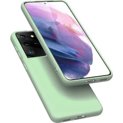 Samsung Galaxy S21 Ultra - Silikon Case mit Mikrofaser-Innenseite