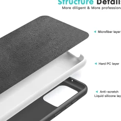 Samsung Galaxy S21 Ultra - Silikon Case mit Mikrofaser-Innenseite