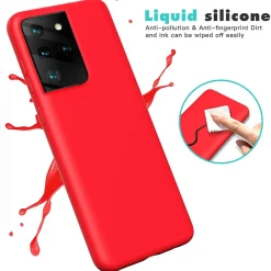 Samsung Galaxy S21 Ultra - Silikon Case mit Mikrofaser-Innenseite