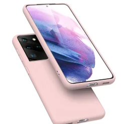Samsung Galaxy S21 Ultra - Silikon Case mit Mikrofaser-Innenseite