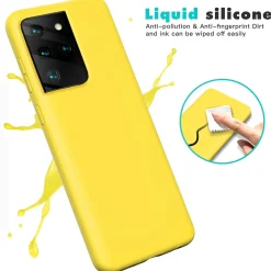 Samsung Galaxy S21 Ultra - Silikon Case mit Mikrofaser-Innenseite